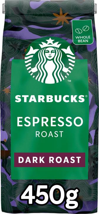 Starbucks Espresso Roast Dark Roast ganze Kaffeebohnen (450 g, Dunkle Röstung)