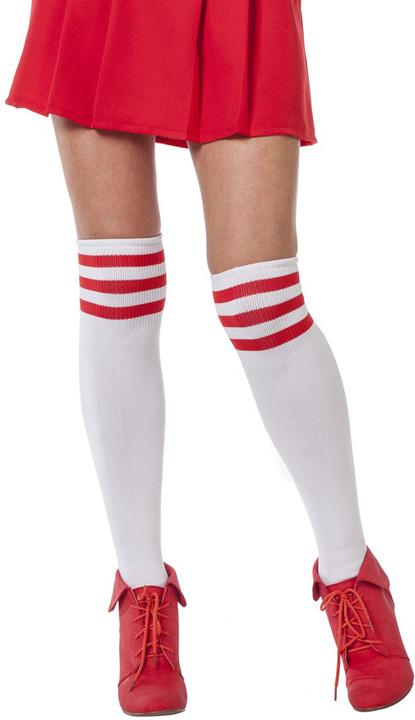 Produktbild Wilbers College Girl Kniestrümpfe weiss-rot