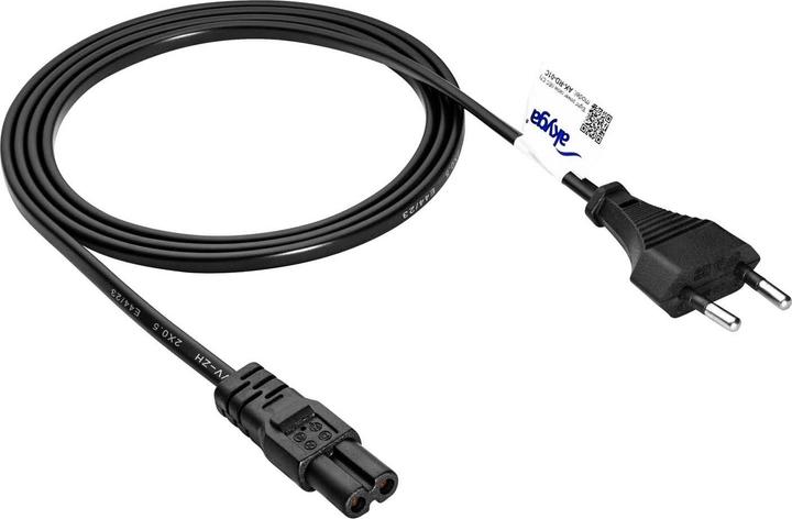 Produktbild Akyga Strom Anschlusskabel (1x Euro-Stecker - 1x Kleingeräte-Buchse C7) 1.5 m Sc (1.50 m)