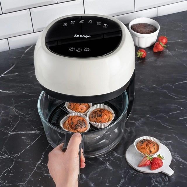 Actual product image Sponge Air Fryer Glass