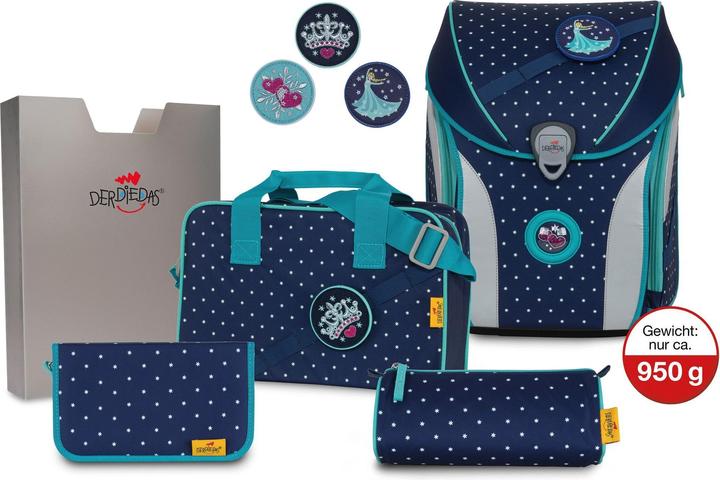 Derdiedas ErgoFlex Max Schulrucksack Set Star Princess (22 l)