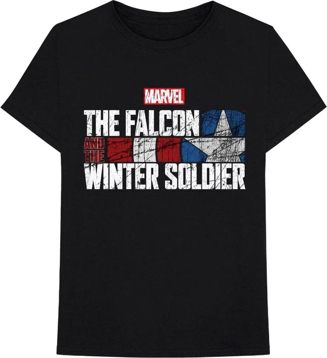 Produktbild Unisex Adult Falcon & Winter Soldier Text Cotton Logo T-Shirt (L)