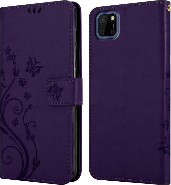 Actual product image Cadorabo Flower Book Cover (Huawei Y5p)