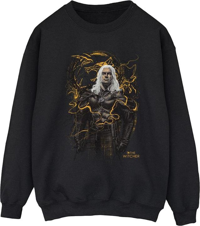 Netflix The Witcher Smoking Wolf Sweatshirt (L)