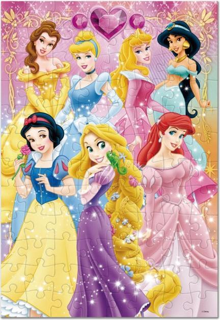 Produktbild Disney Prinzessin Glitzernde Prinzessin Kinder-Puzzle 96 Teile (96 Teile)