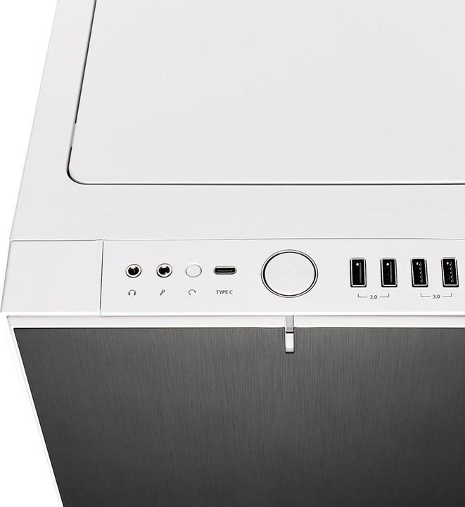 Actual product image Fractal Define R6 USB-C - White TG (ATX, mATX, Mini-ITX, E-ATX)