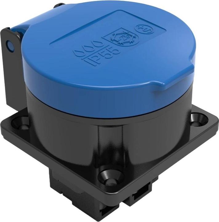 Image du produit Elbro Prise INC T23 IP55 16 A 230 VAC IK08 noir/bleu S+ joint inclus