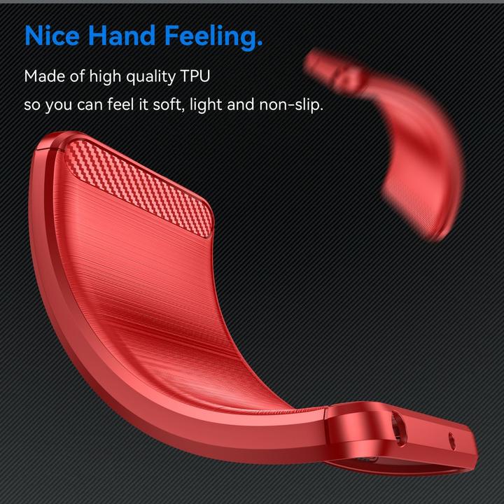 Produktbild König Design Schutz Handy Hülle für Motorola Moto G14 Case Cover Carbon Bumper Etuis Schale (Motorola Moto G14)