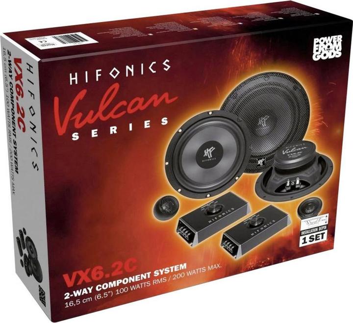 Actual product image Hifonics Vulcan VX6.2C 2-way 16.5cm component system (1 pcs.)
