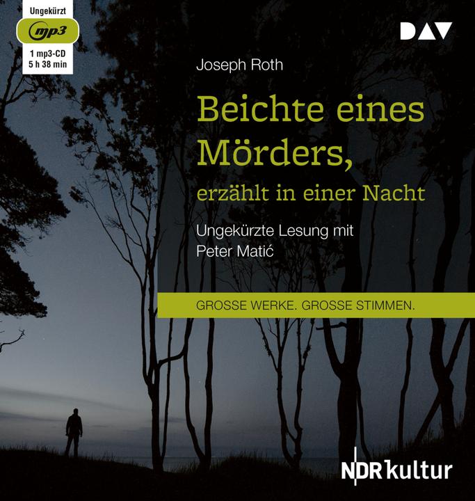 Actual product image Confession of a murderer told in one night (Peter Matic, Joseph Roth, German)