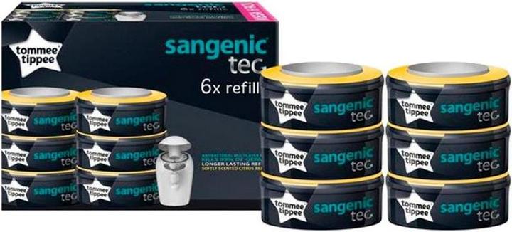 Actual product image Sangenic Pack of 6 tec refill casettes with citrus fragrance
