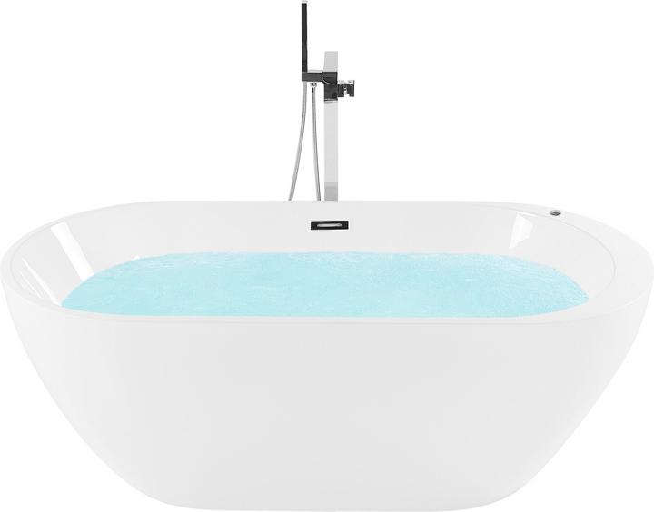 Produktbild Beliani Whirlpool Badewanne freistehend weiss mit LED 170 x 80 cm NEVIS (237 l, 170 cm, 80 cm)