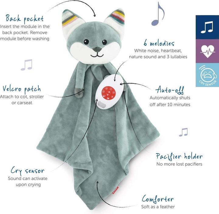 Actual product image ZaZu Cuddle cloth with removable sound module