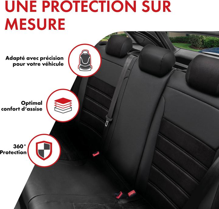 Actual product image Walser Seat cover for Fiat Panda/Panda Classic 09/2003-Today, 1 rear seat cover