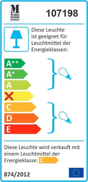 Energie-Label Markslöjd Carson (204 lm, G9)