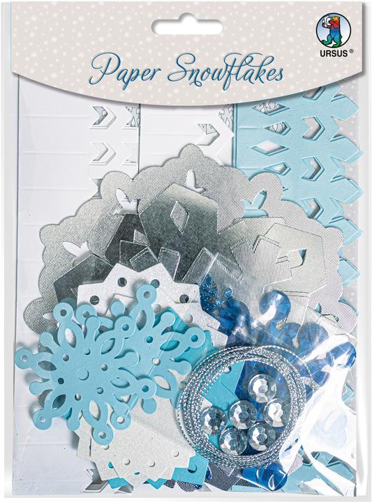 Image du produit Ursus Décoration en papier Snowflakes bleu