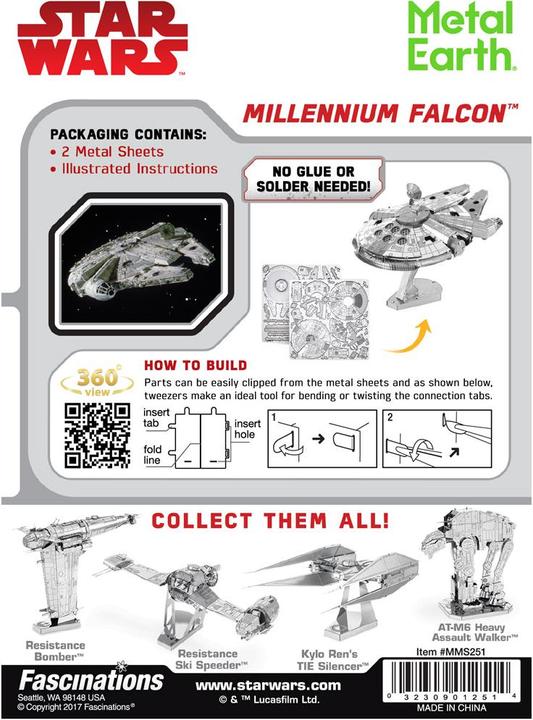 Immagine prodotto Metal Earth Star Wars Millennium Falcon