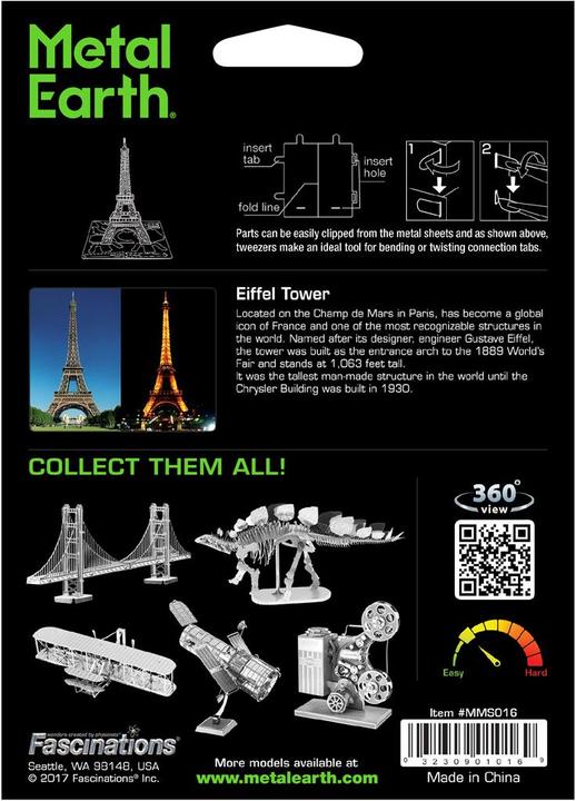 Immagine prodotto Metal Earth Torre Eiffel