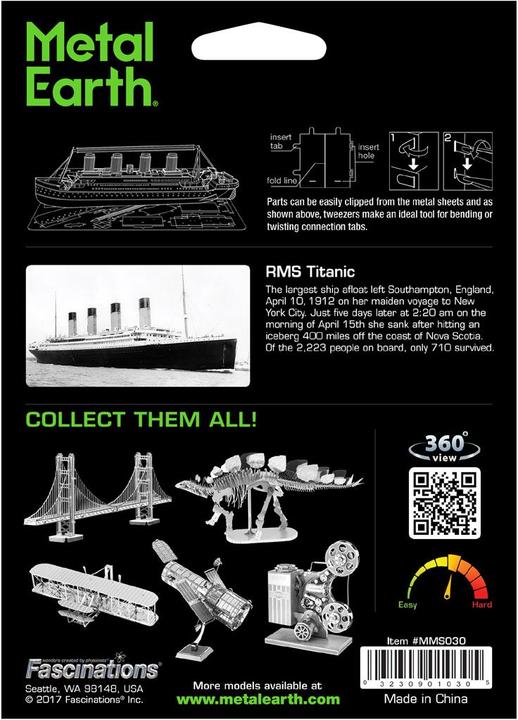 Immagine prodotto Metal Earth Nave Titanic Edizione Argento