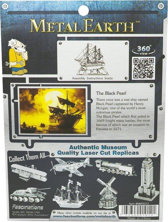 Image du produit Metal Earth Le voilier Black Pearl