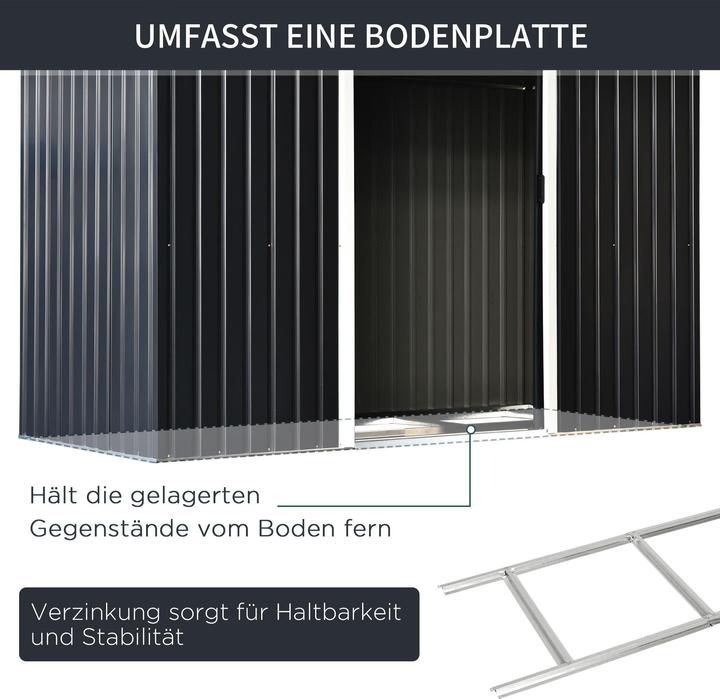 Produktbild Outsunny Geräteschuppen mit Schiebetür