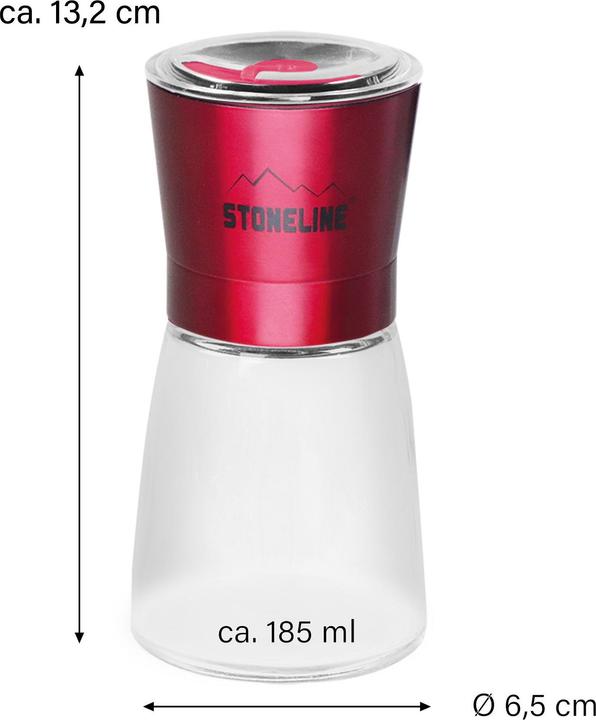 Produktbild Stoneline Salz- / Pfeffermühle, rot (Salz, Kräuter, Diverse Gewürze, Chili)