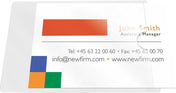 Produktbild Q-Connect Visitenkartentaschen (95 x 60 mm)