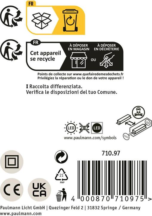 Image du produit Paulmann Plafonnier à LED PAUL (2800 lm)