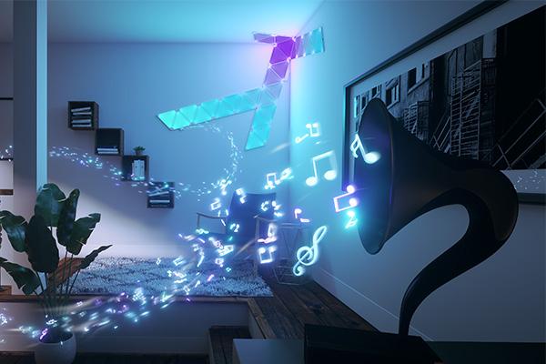 Actual product image Nanoleaf Aurora Rhythm