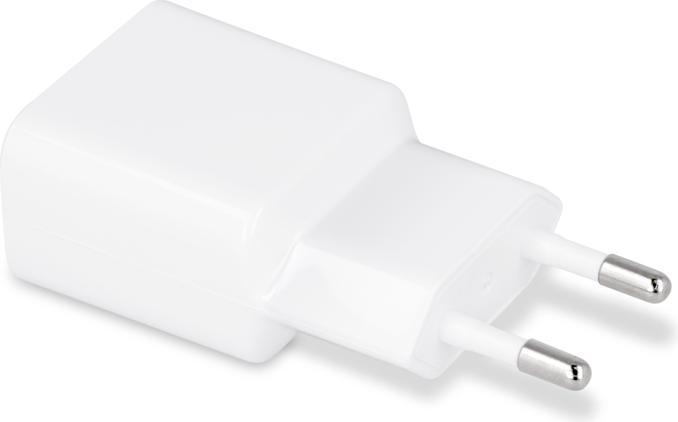Actual product image Maxlife MXTC-01 charger 1x USB 2.1A white + USB-C cable