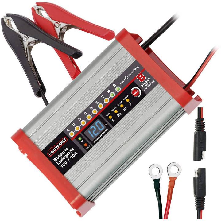 Produktbild Dino Automatikladegerät Vollautomatisches Batterieladegerät mit Camping Funktion (12V, 10 A)