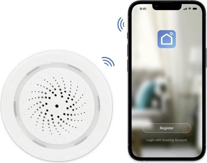 Actual product image LogiLink Smart Home Wi-Fi USB Siren Alarm