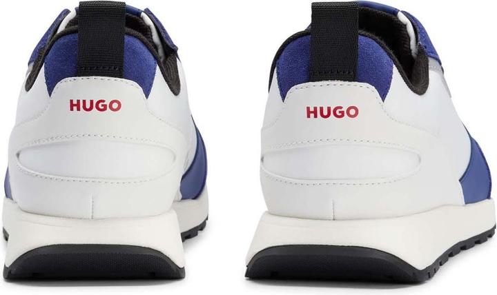 Actual product image HUGO Mens Icelin Suede Panel Running Trainers (39.5)
