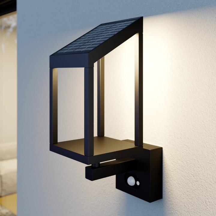 Produktbild Lucande Timeo LED Solcelle Wandleuchte Graphite (185 lm, IP54)