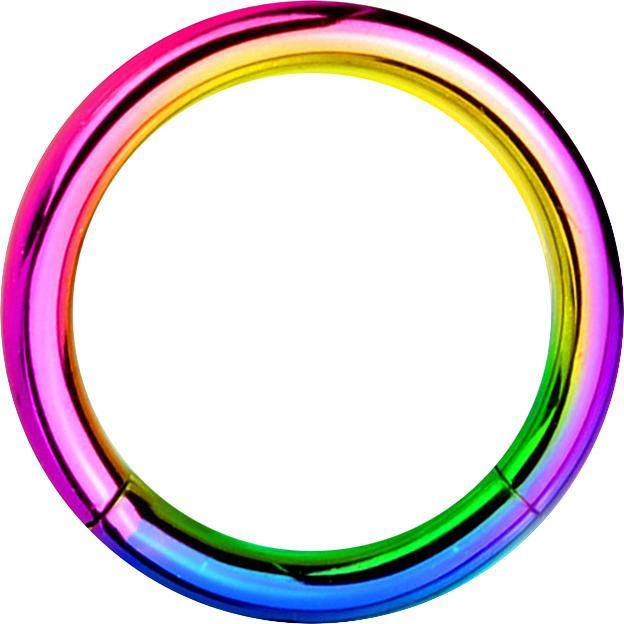 Immagine prodotto Star Piercing Anello di segmento colorato (senza ottone, Acciaio chirurgico 316L)