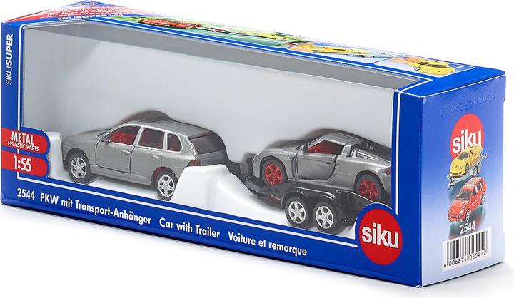 Actual product image Siku Car with transport trailer