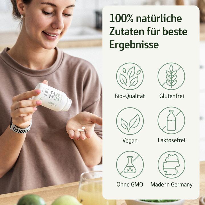 Actual product image Effective Nature Combi Flora organic psyllium husk capsules (240 Piece, Capsules, 160 g)
