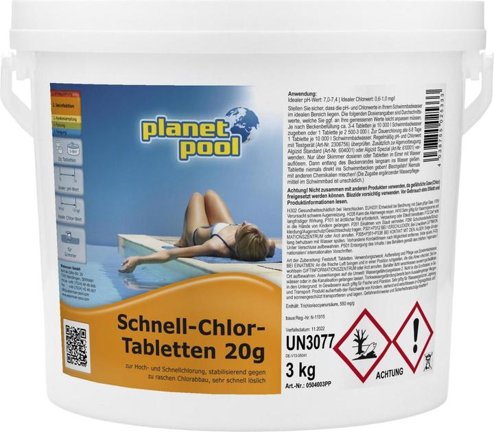 Planet Pool Schnell-Chlor-Tabletten (3180 g)