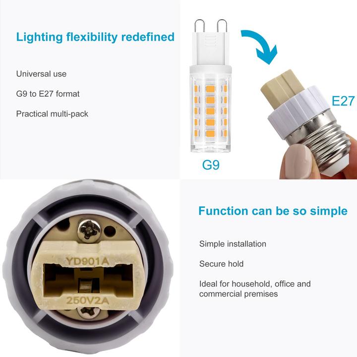 Immagine prodotto Intirilife Adattatore da base E14 a base GU10