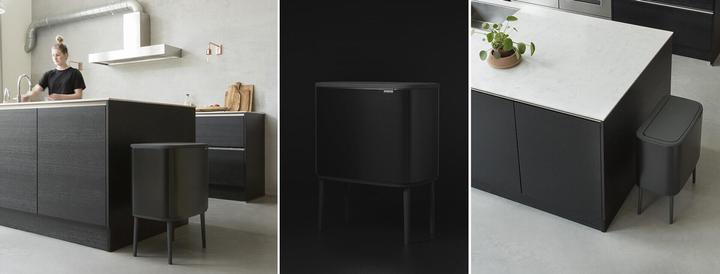 Image du produit Brabantia Seau de recyclage Bo Touch Bin black (33 l)