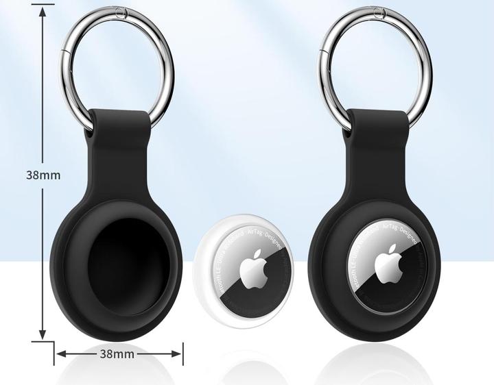Actual product image Screenguard Apple Airtag Liquid silicone case with key fob