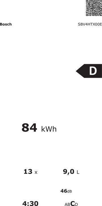 Immagine prodotto Bosch Hausgeräte Serie 4, Lavastoviglie completamente integrata, 60 cm, XXL, SBV4HTX00E