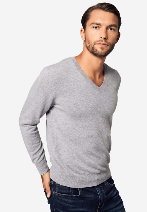 Image du produit Bellemere Pullover Solid V-Neck Merino-Cashmere Sweater (M)