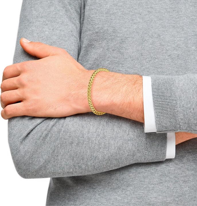 Produktbild S.Oliver Armband für Herren, Edelstahl IP Gold (20 cm, Edelstahl)