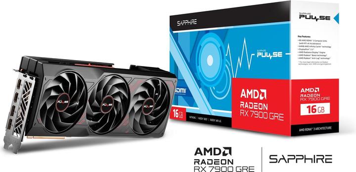 Actual product image Sapphire VGA RX7900 GRE 16GB Gaming OC (16 GB)