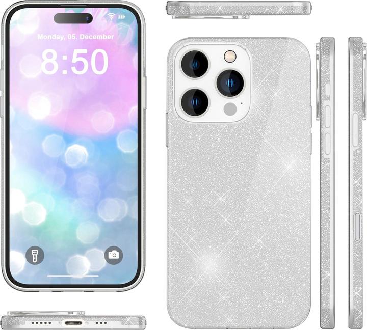 Immagine prodotto Nalia Copertina ibrida glitterata (Apple iPhone 16 Pro)