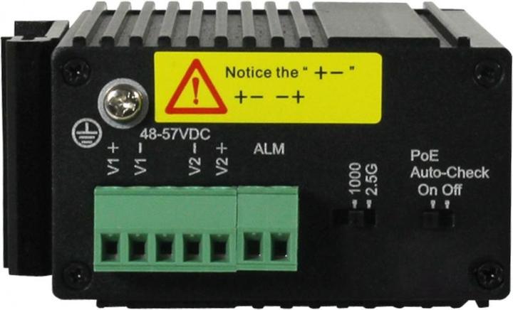Produktbild Allnet switch unmanaged industrial 3 port 2.5gigabit 90w / 1x poe bluetooth / 2x sfp 1g/2.5g / lüft (3 Ports)