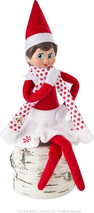 Actual product image Elf on the Shelf Girl with book, German version