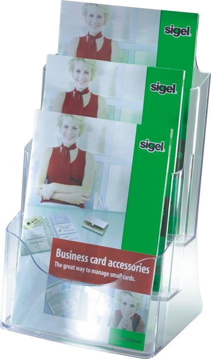 Image du produit Sigel Porte-brochure de table acrylique 3xA4 (A4)