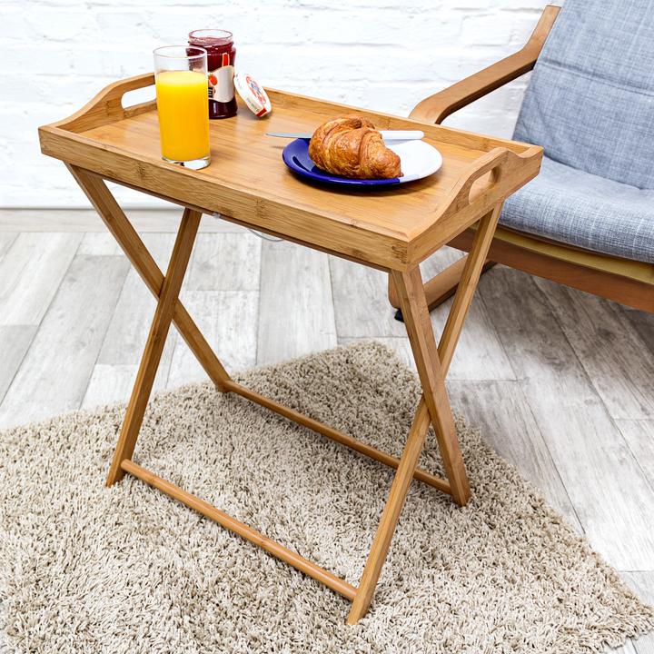 Produktbild Relaxdays Tabletttisch Bambus